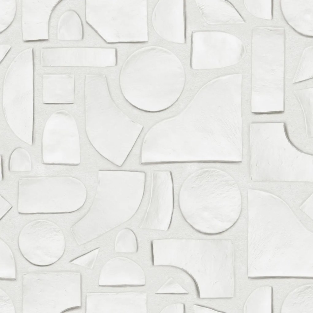 Fototapet, Clay Figures, White, Rebel Walls
