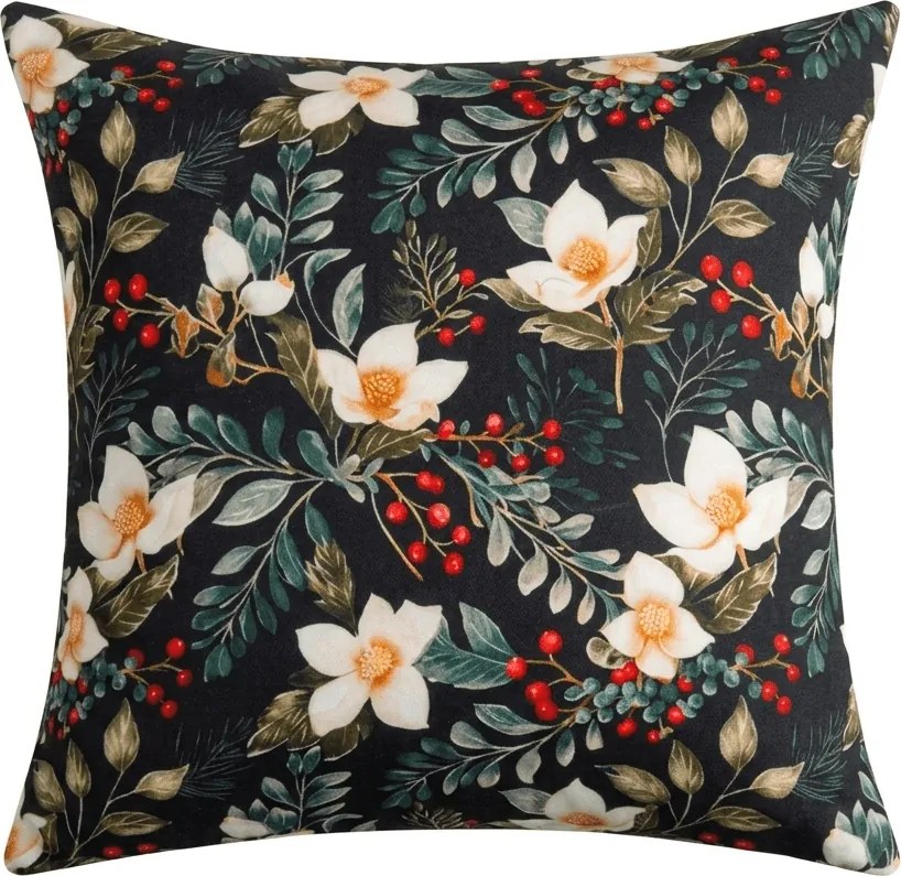 Husa pentru perna din microfibra WINTER MAGNOLIA 45x45 cm, colorat