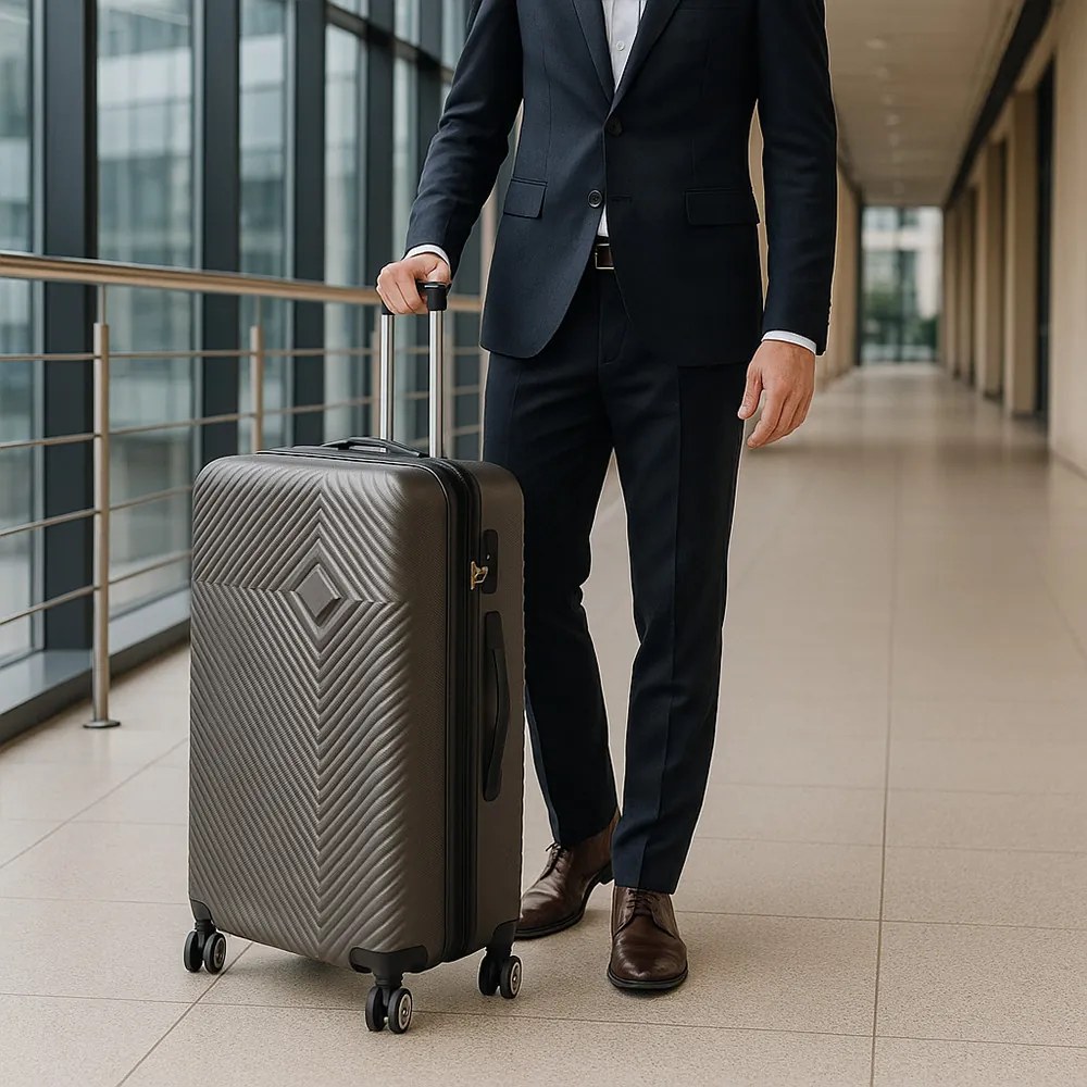TraveLux Pro XV gurulós bőrönd szett szürke