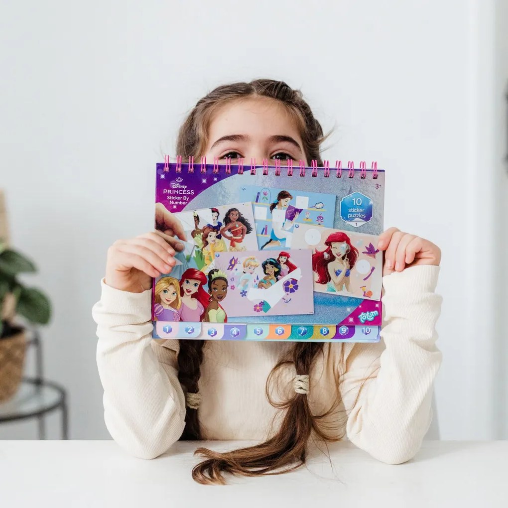 Prințesele Disney Sprinkle Party Set de autocolante puzzle și de colorat