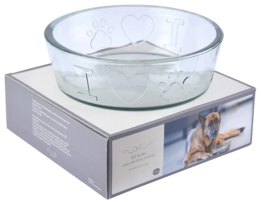 Bol pentru animale din sticlă pentru animale de companie ø 24 cm – Ego Dekor