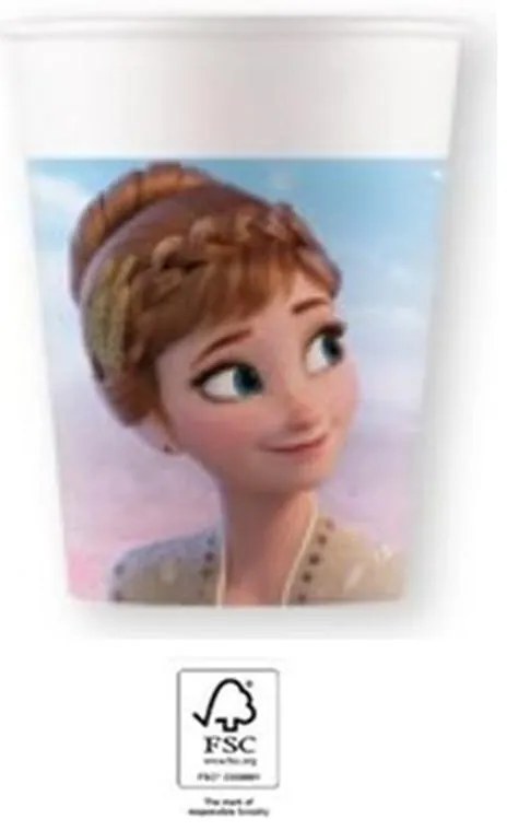 Disney Regatul de gheață Wind pahar din hârtie set de 8, 200 ml, FSC