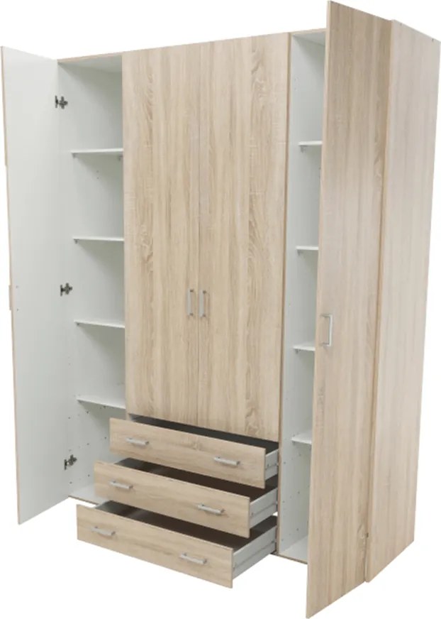 Dulap, 4 uşi, stejar sonoma, GWEN 70429