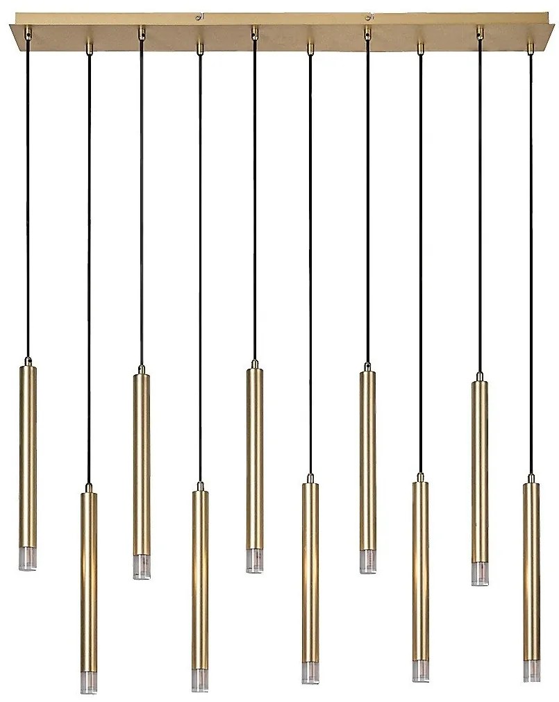 Lustra suspendata stil minimalist Ramira 10L aurie