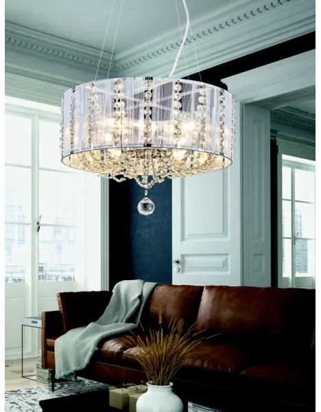 Globo 15091H - Lustră de cristal pe cablu WALLA 4xE14/40W/230V