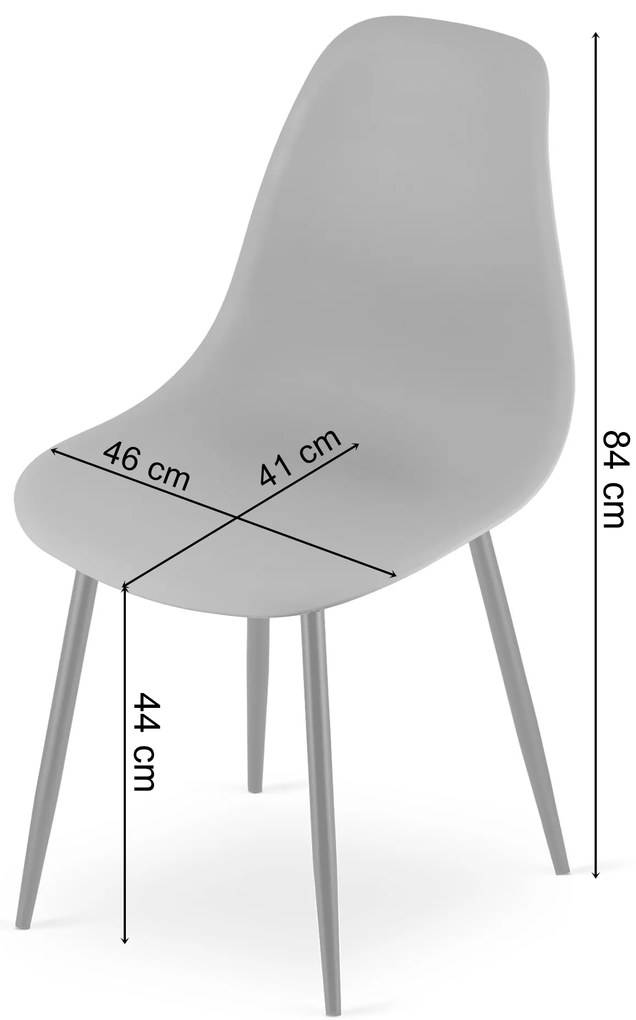 OFERTA Scaun albastru OSAKA cu picioare negre II. clasa