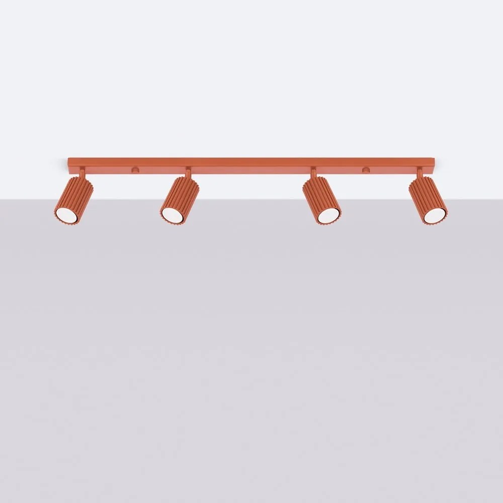 Spot cărămiziu 6,5x81 cm Gleam – Sollux