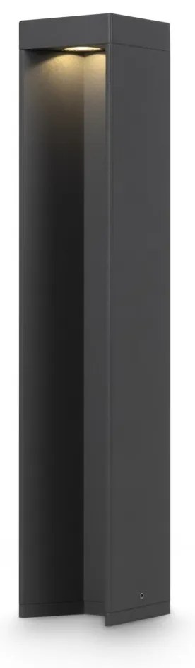 Stalp LED mic pentru iluminat exterior IP54 Essen gri H-45cm