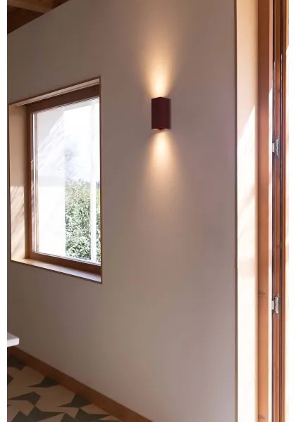 Aplică FARO 40568 SOLE 2xGU10/8W/230V cărămiziu canelat dreptunghiular