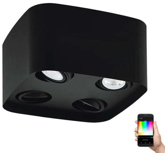 Spot LED RGBW dimabil CAMINALES-Z 4xGU10/5W/230V Eglo 99675