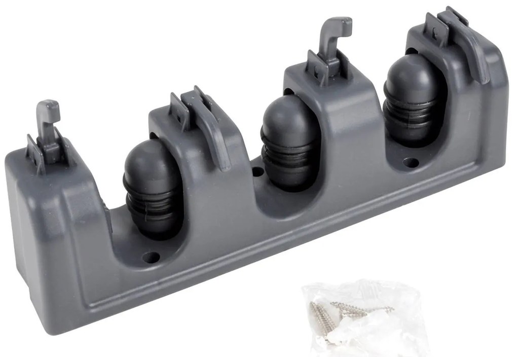 Suport pentru matura si unelte de curatat, 4 carlige