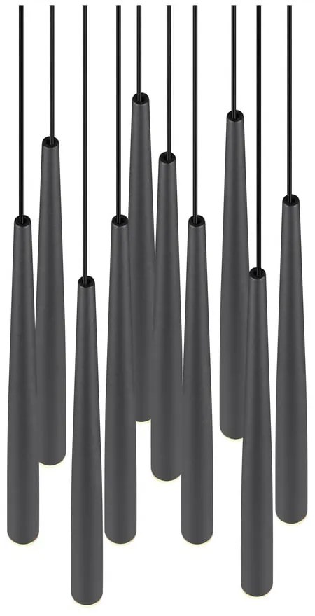 Lustră neagră LED ø 30 cm Cala – Trio Select