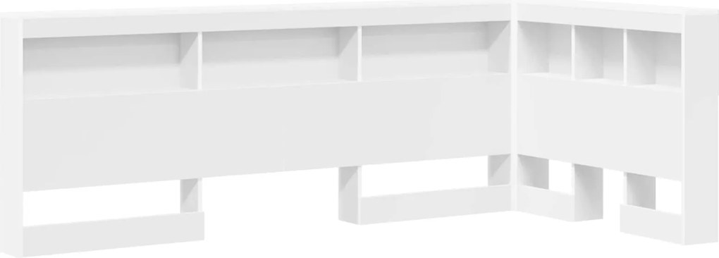 vidaXL Tăblie de depozitare cu raft Alb 100 cm Lemn compozit