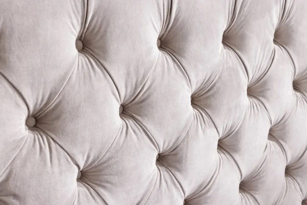 Pat elegant tapitat cu catifea sampanie, Paris 180x200cm A-6543105 VC