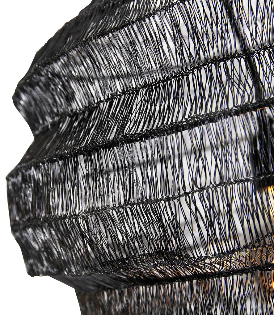 Lampă suspendată orientală neagră 45 cm x 40 cm - Vadi