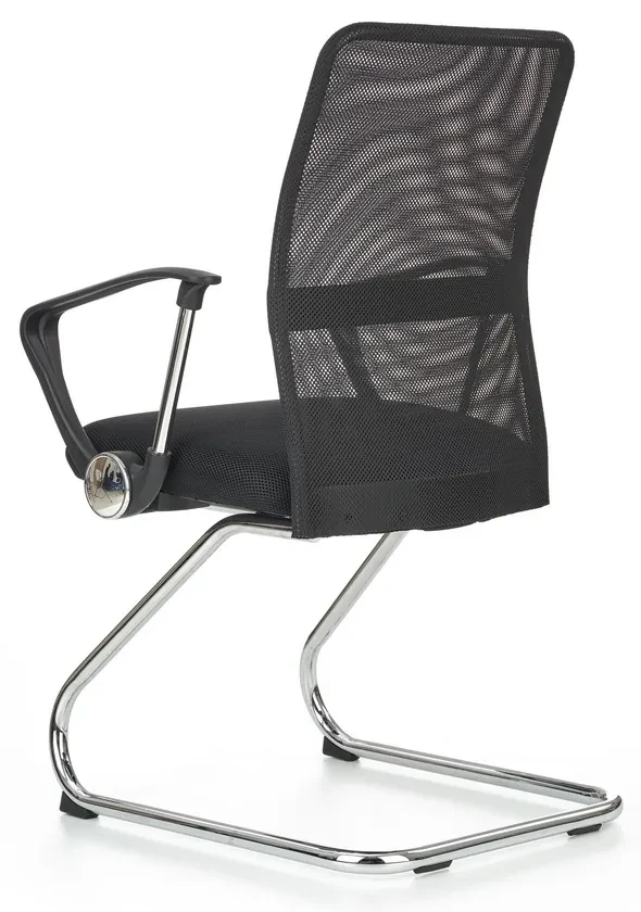 Scaun de conferinta Vire Skid, negru