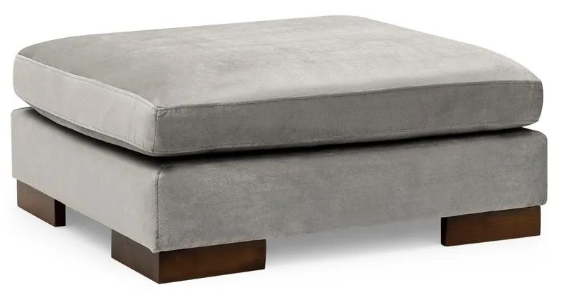 Canapea de colț Tulip Corner Right With Pouf - Light Grey