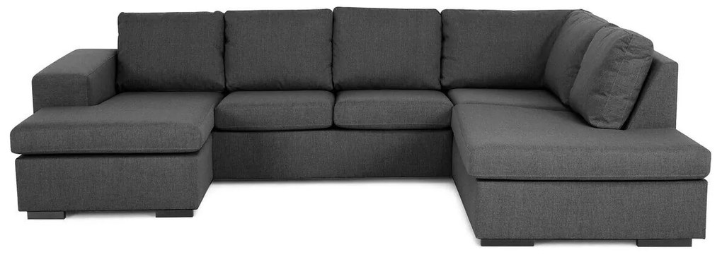 Colțar Scandinavian Choice D105Gri inchis, 302x204x85cm, Picioare: Lemn, Plastic