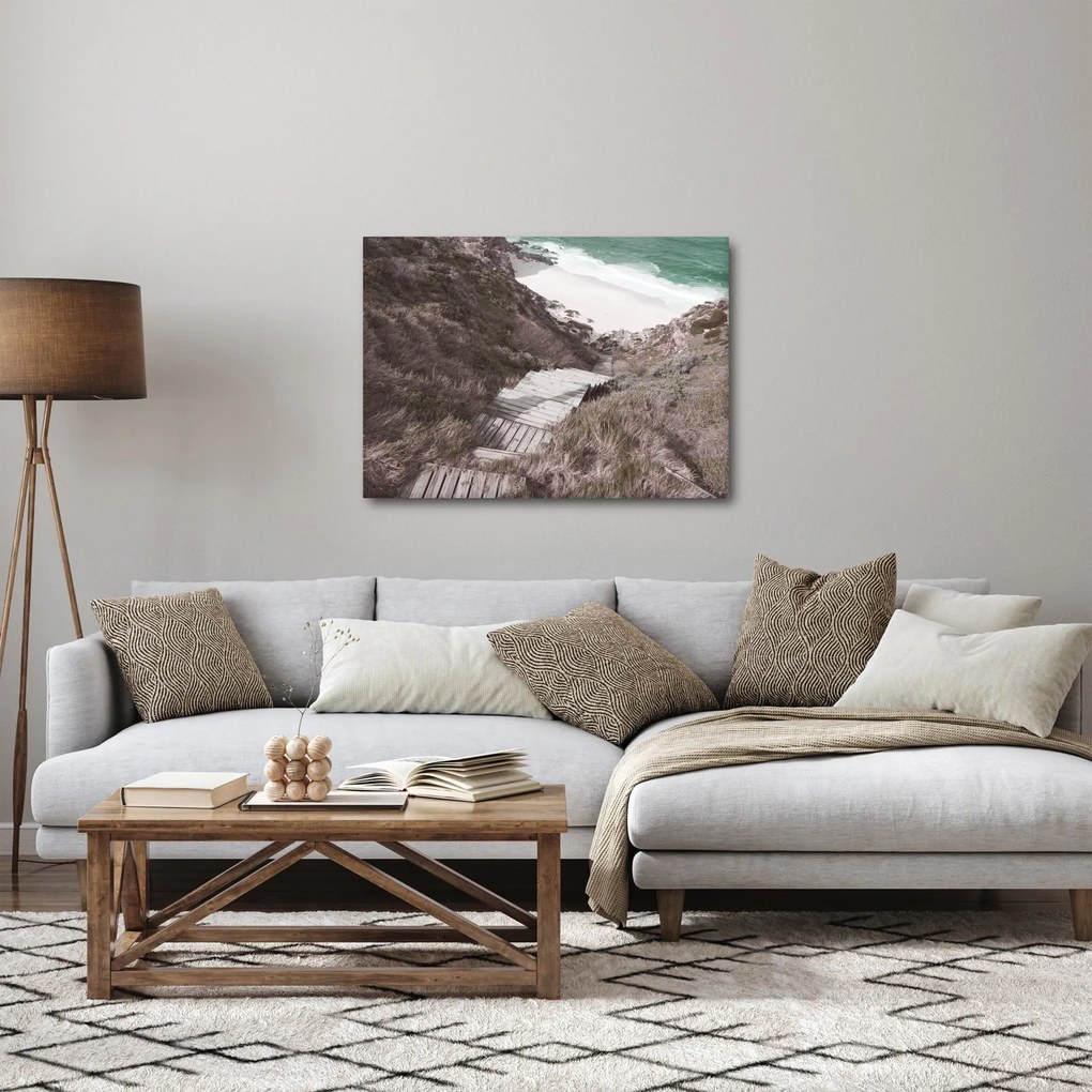 Tablou - Călătorie spre Marea de Smarald (70x50 cm)