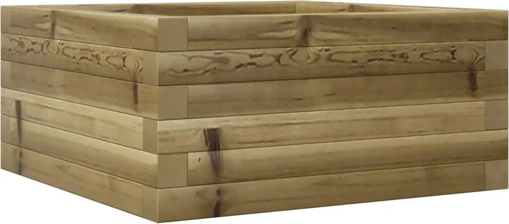 vidaXL Jardinieră de grădină, 50x50x23 cm, lemn de pin impregnat
