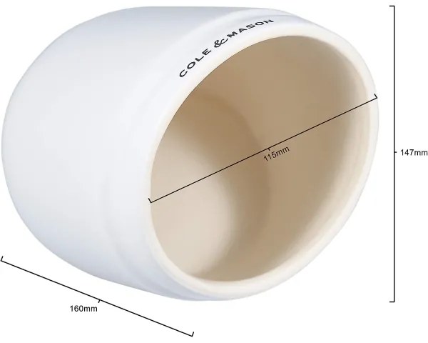 Recipient ceramic pentru sare WHITMORE Cole&Mason