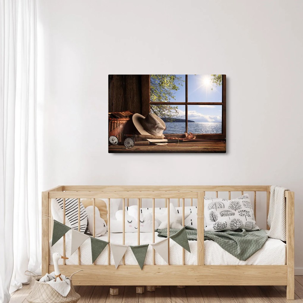 Tablou - Echipament de pescuit (90x60 cm)