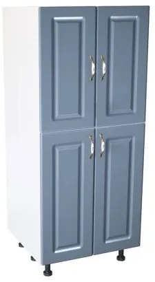 Soldat 60 cu 4 usi Zebra MDF albastru drept