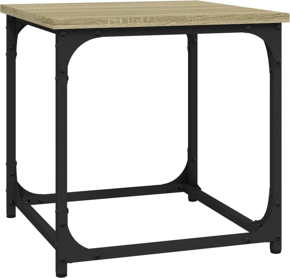 vidaXL Masă laterală, stejar sonoma, 40x40x40 cm, lemn prelucrat