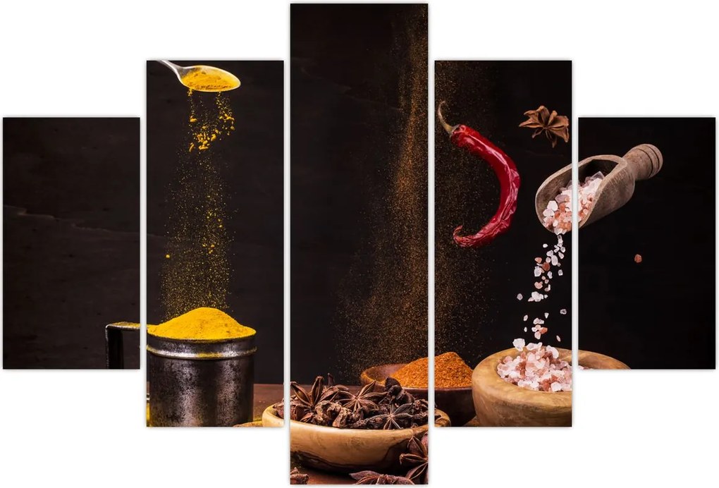 Tablou - Condimente în mișcare (150x105 cm)