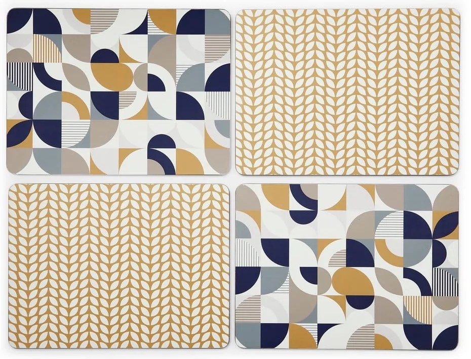 Suport pentru farfurii 4 buc. din plută/din hârtie 21.5x29 cm Bauhaus – Cooksmart ®