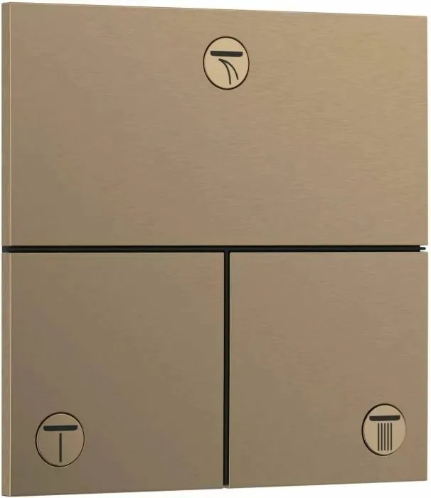 Ventil incastrat bronz periat Hansgrohe ShowerSelect Comfort E 3 functii