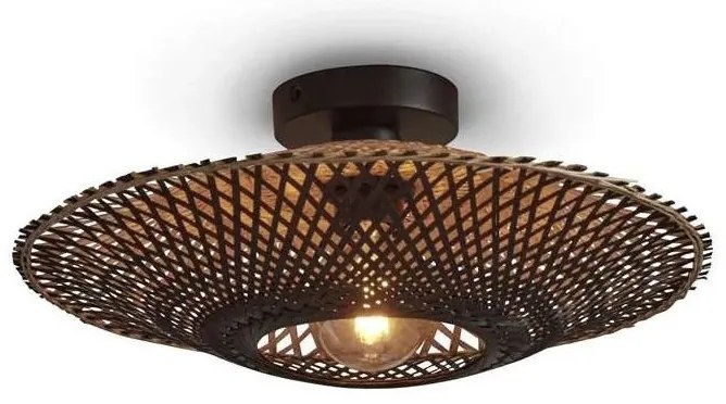 Plafoniera eco din bambus Kalimantan 44cm nat/bl