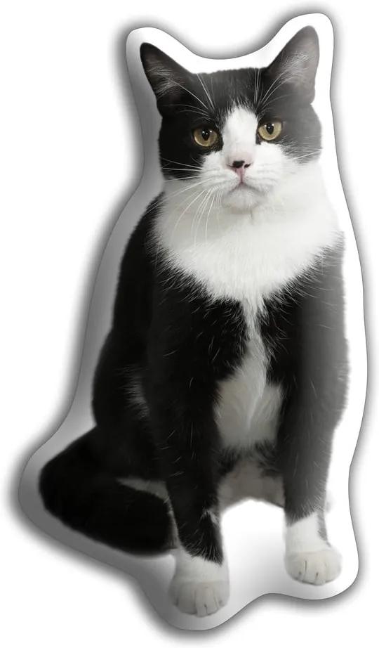 Pernă cu imprimeu Adorable Cushions Pisică alb - negru