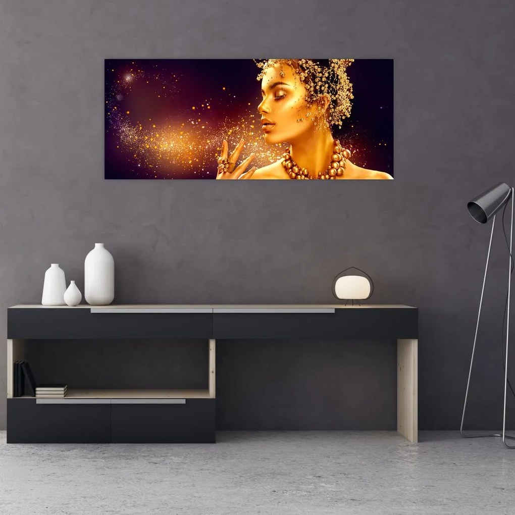 Tablou - Regina de aur (120x50 cm)
