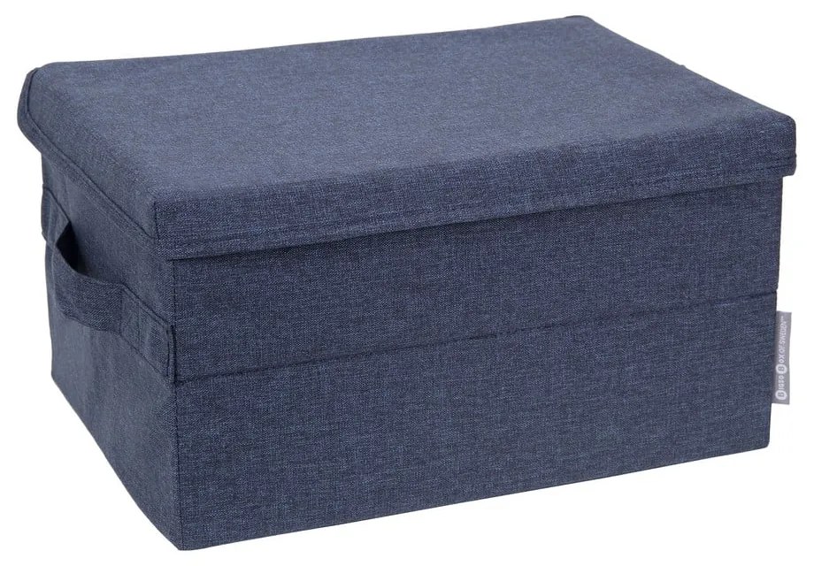 Cutie de depozitare albastră din material textil cu capac 35x19x26 cm Soft Storage – Bigso Box of Sweden