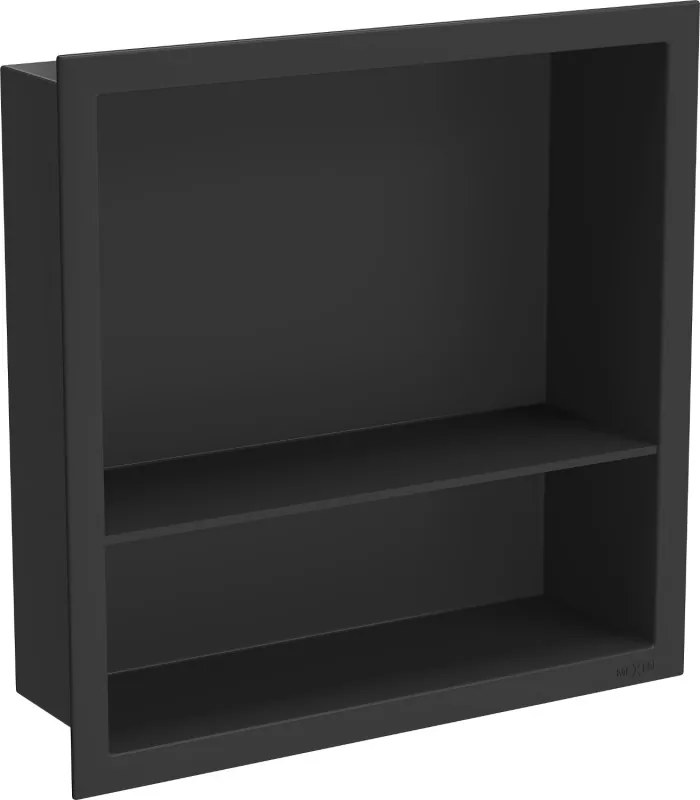 Mexen X-Wall-R raft nisă cu colier și raft 30 x 30 cm, negru - 1970303010S