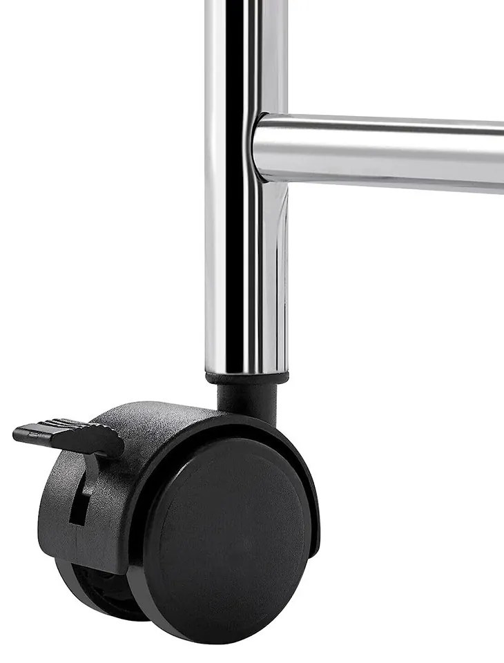 Carucior de depozitare cu roti cu 15 sertare-alb