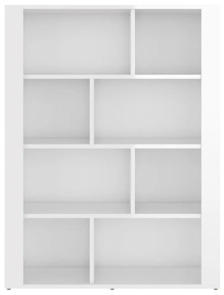 Servanta, alb extralucios, 80x30x106 cm, lemn compozit 1, Alb foarte lucios