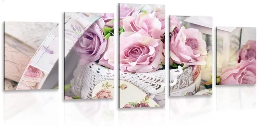 Tablou 5-piesestilul vintage romantic