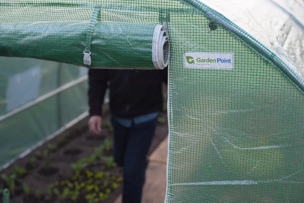 Solar de grădină verde 4x8m cu cadru metalic Garden Point