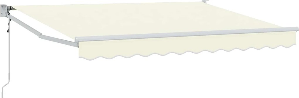 vidaXL Cort electric retractabil Crem 2,5 x 2 m