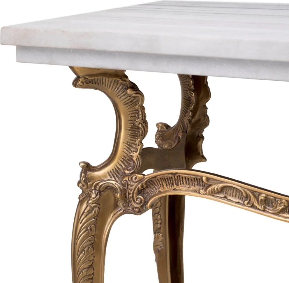 Consola LUX cu blat din marmura alba Fabiola