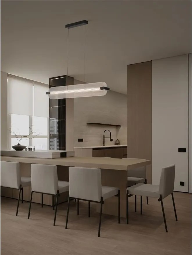 Lustra LED suspendata stil liniar EMERY