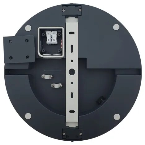 Plafonieră LED pentru baie ELLÉ LED/24W/230V 3000/4000/6500K d. 26 cm IP54 antracit