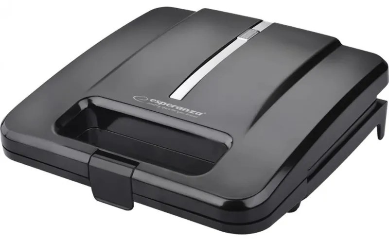 Sandwich maker Esperanza EKT010 Parmigiano, 1000 W, 4 sandwich, Teflon, Negru