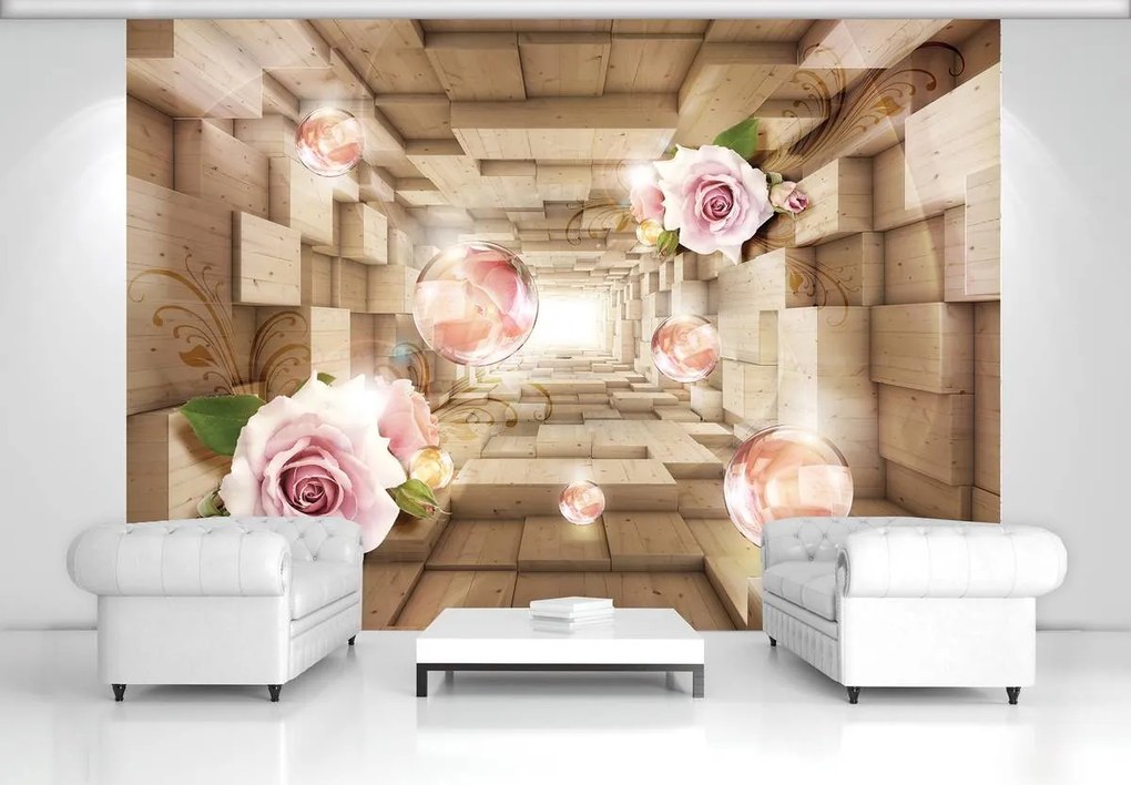 Fototapet - Trandafiri (254x184 cm), în 8 de alte dimensiuni noi