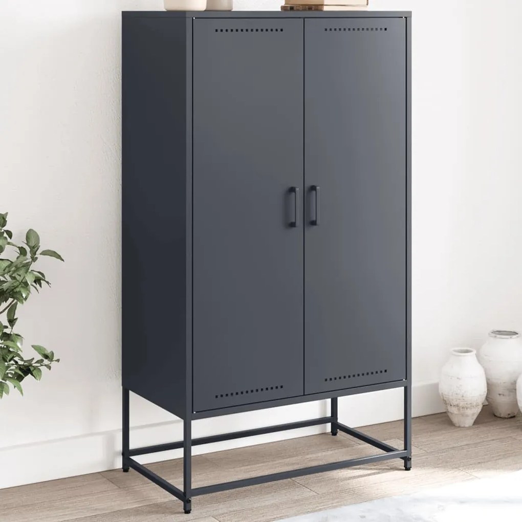 vidaXL Dulap înalt, antracit, 68,5x38,5x123,5 cm, oțel
