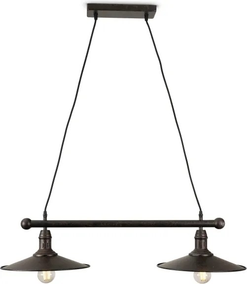 BRILAGI - Lustră suspendată pe cablu FORGE 2xE27/60W/230V maro