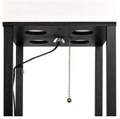 Lampadar 1xE27/60W/230V negru/alb