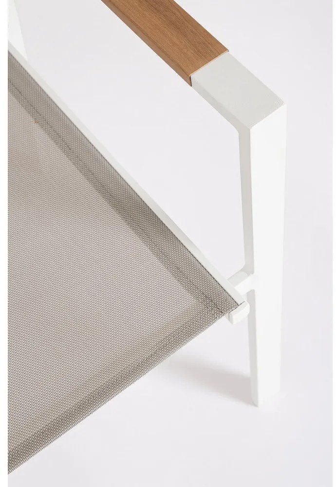 Scaune de grădină albe 4 buc. din metal Heta – Bizzotto